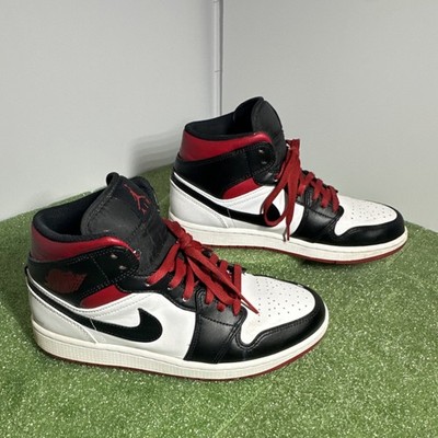 Jordan Air Jordan 1 Mid Gym Red Black Toe White Red Black DQ8426-106