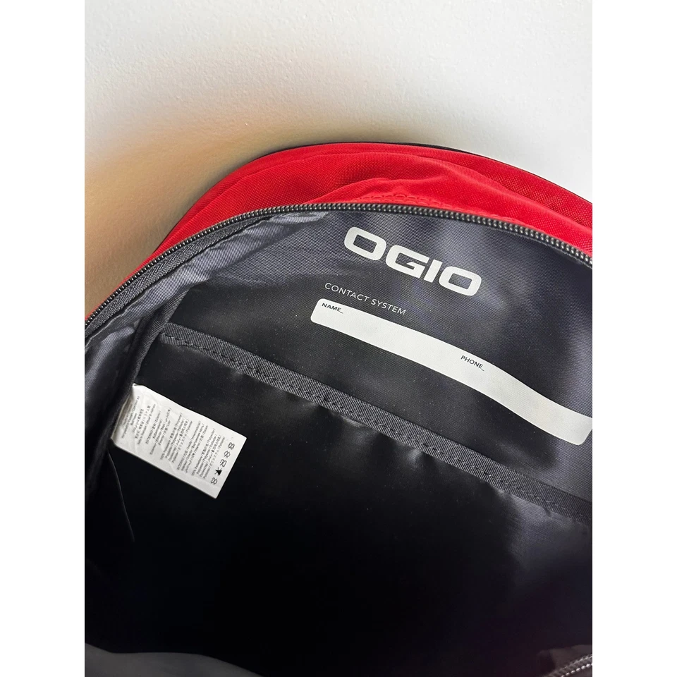 OGIO Recon Red Backpack School Travel Hiking Daypack Book Laptop Bag - Image 3 of 4
