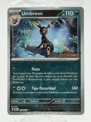 Umbreon - 130/197 - Obsidian Flames SPANISH Stamped Promo - Sealed Pokemon Card