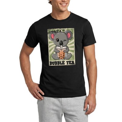 Bubble Tea Koala Japanisch Retro Flair Männer T-Shirt