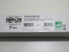 Tripp Lite 24 Port 1U Cat6 110 Patch Panel 568B RJ45 Ethernet N252-P24
