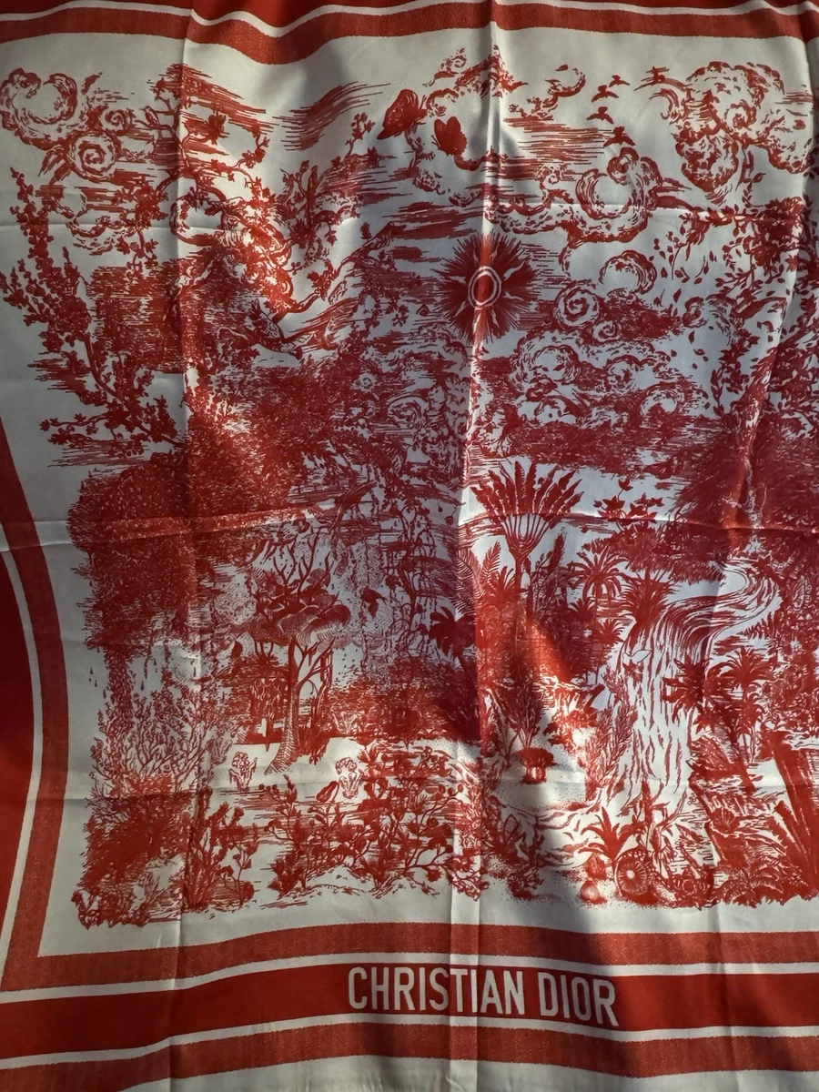 Dior Silk Scarves & Wraps Red for Women for sale | eBay