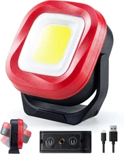 COB LED Work Light, 42 Leds 1000 Lumens Rechargeable Portable Magnetic Flashligh