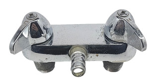 Chrome Double Handle Tub Filler