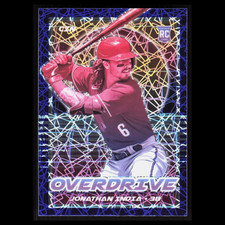 Jonathan India Rookie #24 2021 Panini Chronicles Overdrive Purple Velocity Prizm