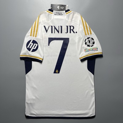 REAL MADRID ADIDAS 2023/2024 FOOTBALL HOME JERSEY #7 VINI JR SIZE