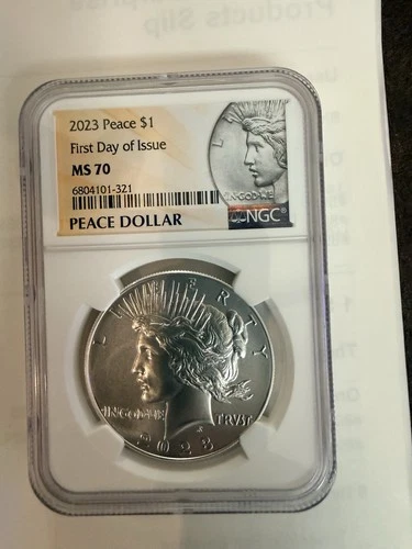 2023 Peace $1 MS70 - PEACE DOLLAR