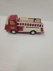 Vintage 1970s Tonka Mini Red Fire Truck Pressed Steel 6” With Ladders