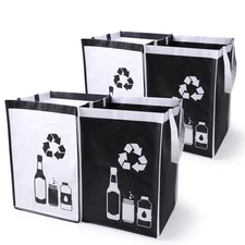 Recycle Waste Bag for Kitchen Home- Indoor Recycling Bins Trash Sorting Organ...