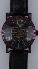 Orologio Jennifer Lopez JLO Donna Quartz Cuore Strass Pelle Nero Y121E/2