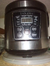 Tayama 20-Cup Stainless Steel Automatic Rice Cooker & Food Steamer