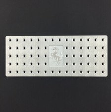 FERRARI 458/488/F8 TRIBUTO PASAJERO ALUMINIO PEDAL MUERTO/REPOSAPIÉS CON CAVALLINO