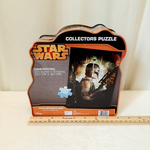 Disney Star Wars BOBA FETT Collector’s Metal TIN ONLY NO PUZZLE - Picture 4 of 19