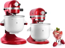 Ice cream maker attachment for KitchenAid stand mixer, 2 quarts frozen yogurt