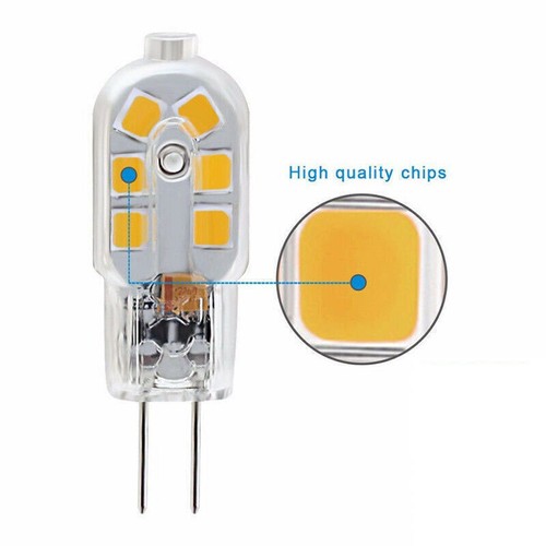 10X G4 Led 12v 5w DC Warmweiß Stiftsockel Leuchtmittel Lampe cob Nicht dimmbar - Bild 4 von 12