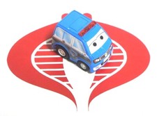 San Rey Hang Pull Back Plastic Police Patrol Vehicle 