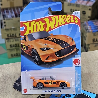 HOT WHEELS 15 MAZDA MX-5 MIATA 2024 Series HW J-IMPORTS CAR ORANGE