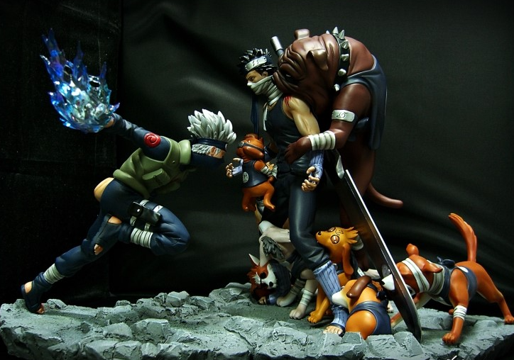 VKH Naruto Kakashi Hatake vs Zabuza Momochi 1/6 Scale Resin Statue
