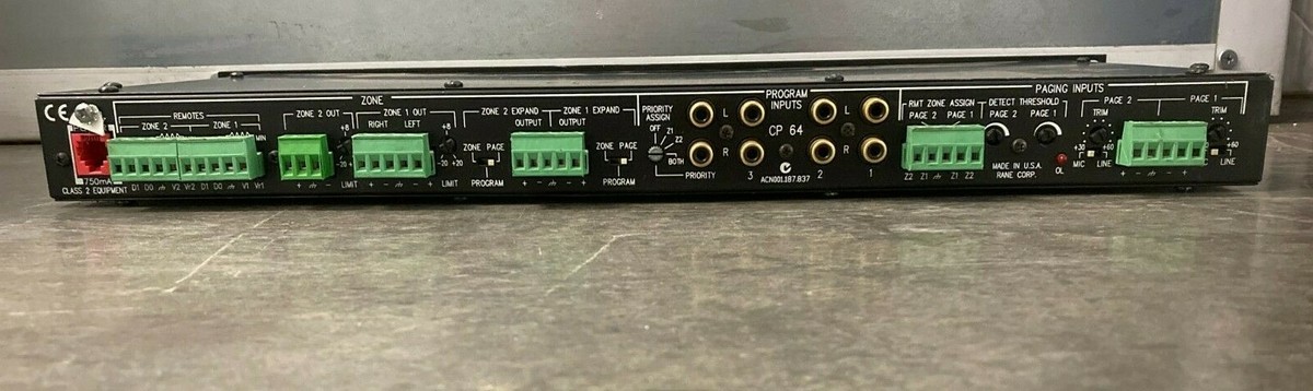 Rane CP64 Commercial Processor Professional Preamp | eBay Rane CP64 Commercial Processor Professional Preamp | eBay