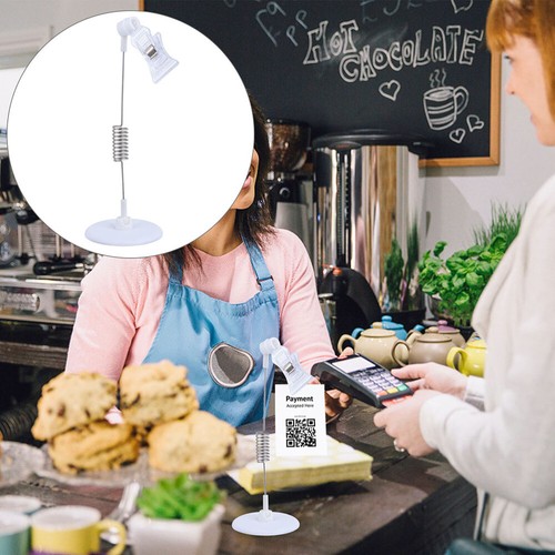 5 Pcs Price Tag Holder Name Clip Stand Up Signs Advertising Clips eBay