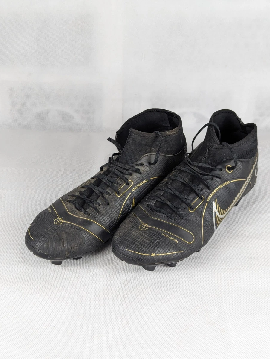 nike mercurial UK 11 black gold Football Boots