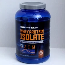 BodyTech Whey Isolate Whey Protein Isolate Rich Chocolate 3 lbs.