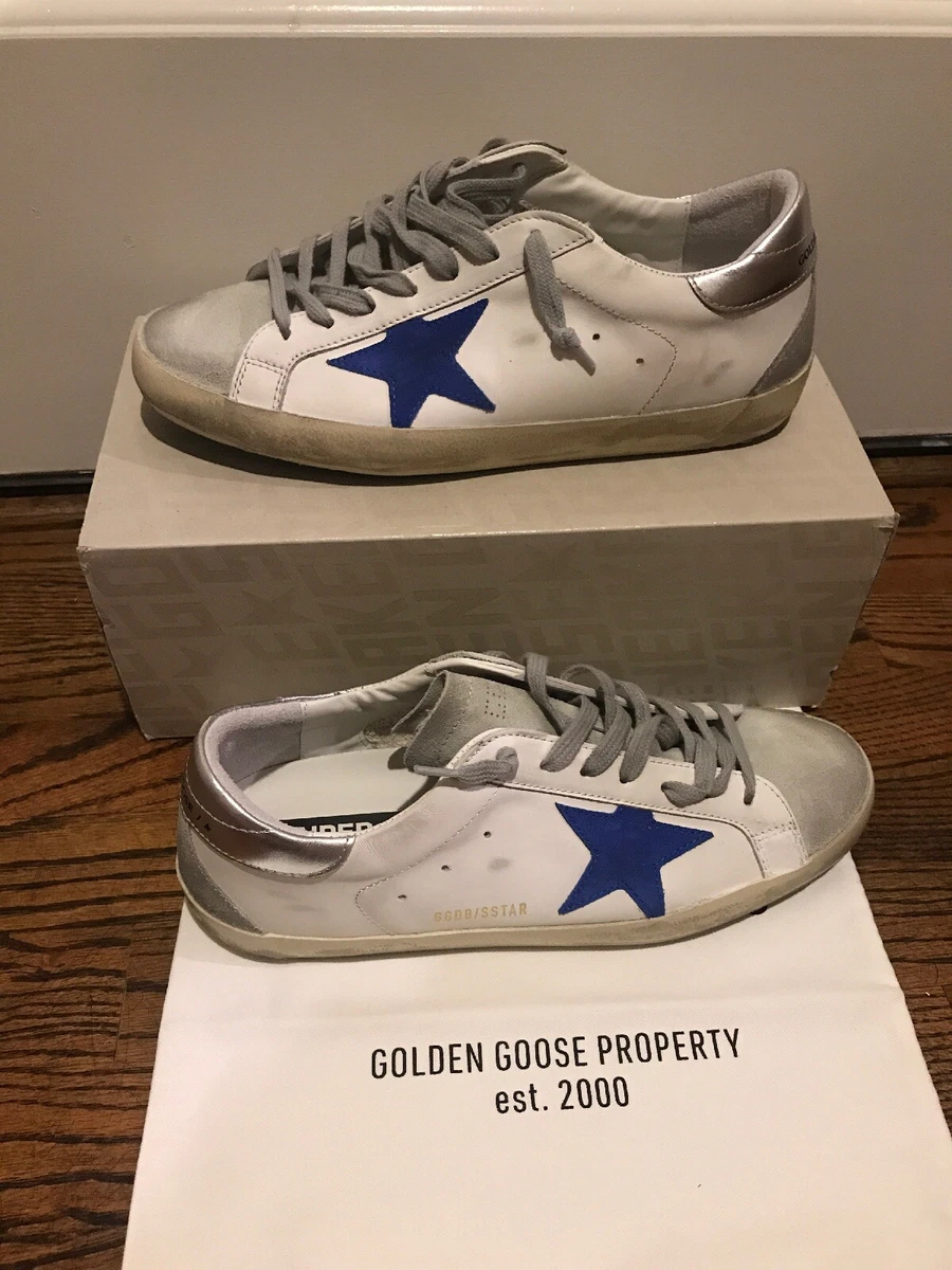 Golden Goose Super Star Classic With Spur 43 Blue Star Mens | eBay