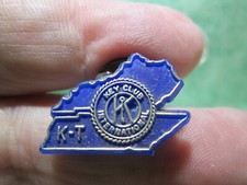 Vintage K-T Key Club International Kiwanis Lapel Pin - Kentucky Tennessee - 5B