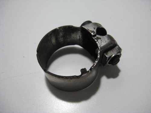 Auspuff-Krümmerrohr-Schelle links Krümmer Abgasrohr BMW R 100 GS, 247E, 86-90