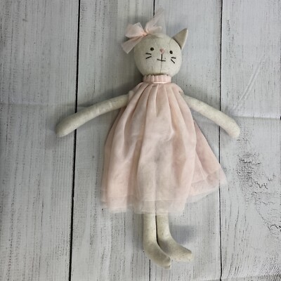 Stephan Baby (SB) Darling Kitty With Sparkly Pink Dress And Bow