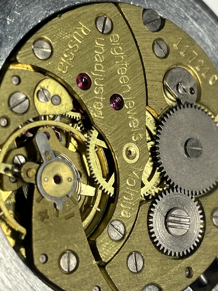 MOLNIJA Original Reloj Bolsillo 18 Joyas Reloj Bolsillo 3602 Mecánico Foto 3 de 4