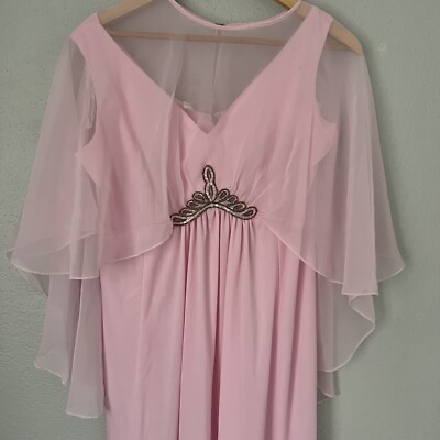 True Vintage 60s 70s Pink Grecian Goddess Maxi Cocktail Dress Flowy Gown Small 6 | eBay True Vintage 60s 70s Pink Grecian Goddess Maxi Cocktail Dress Flowy Gown Small 6 | eBay