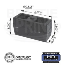 3 inch Leaf Spring Lift or Lowering Blocks 3"