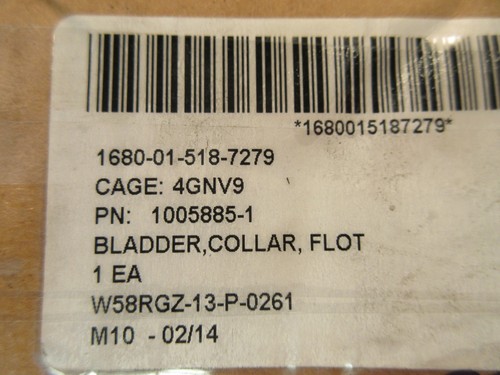 Air Warrior Collar Flotation Bladder Survival Water Military Aircraft 1005885-1 - Picture 9 of 10