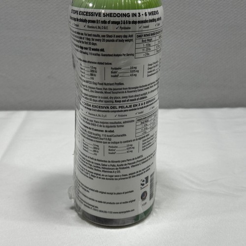 New Shed-X Liquid Dog Supplement 32oz 100% Natural Helps Dog Shedding Fish Oil - Picture 5 of 6
