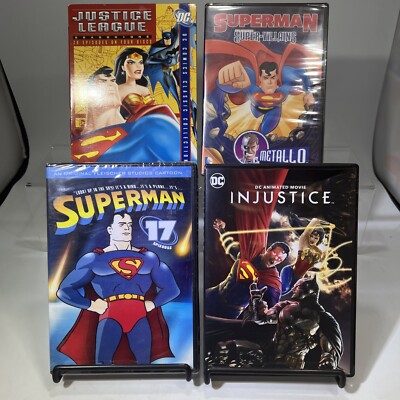 Lot Of 4 Super Man & Justice League DVDs #ML