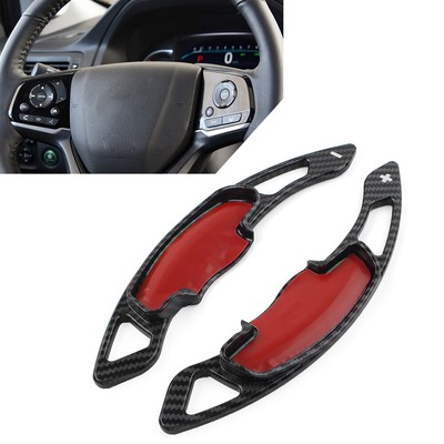 2x Steering Wheel Paddle Shifter Extension Fit Honda Accord Civic CR-V Carbon wi
