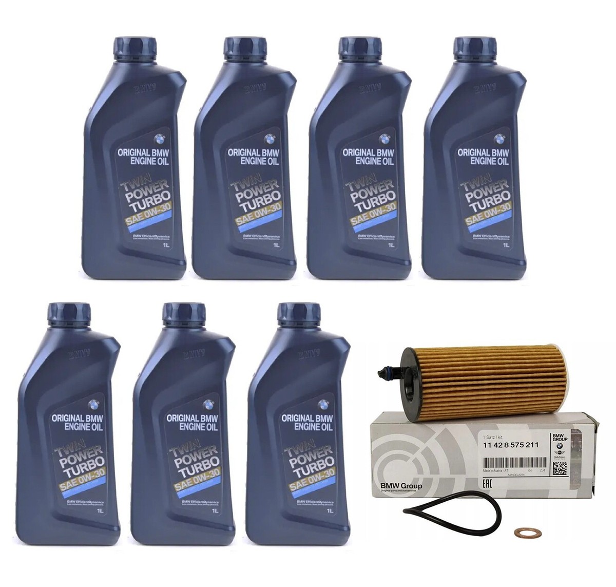 BMW TWIN POWER TURBO SAE 0W-20 6本セット Genuine 0W-20 6 Liter Oil Change Kit For BMW F22 F23 F30 F32
