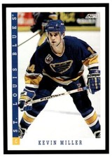 1993 Score #89 Kevin Miller - St. Louis Blues