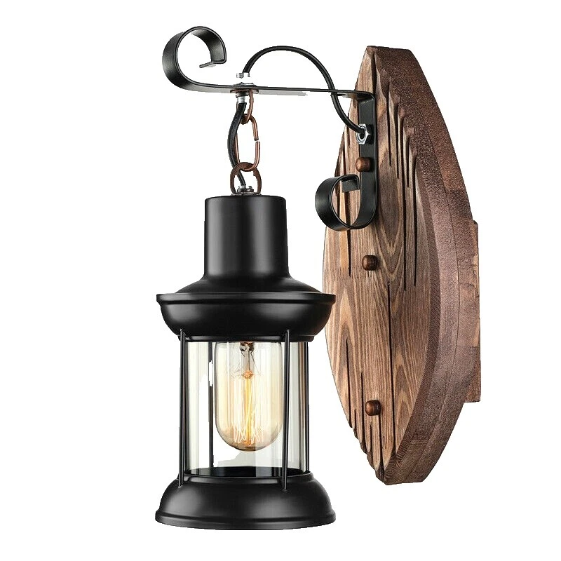 Accesorios de Iluminación de pared de hierro forjado Lodge