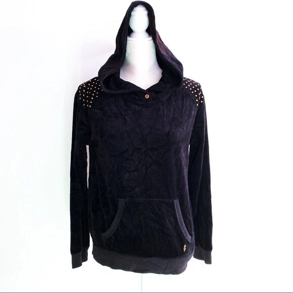 Black velour online juicy couture sweatshirt