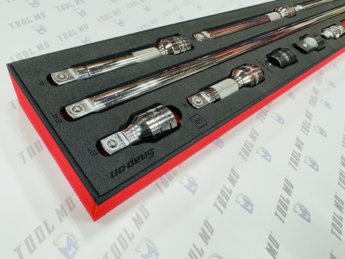 Snap-on Tools USA NEW 9-Piece 1/2” Drive Extension Accessory Foam