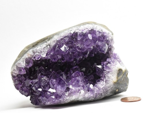 745g Amethyst Geode Cluster Natural Purple Quartz Gemstone Druzy Specimen Brazil - Picture 4 of 5