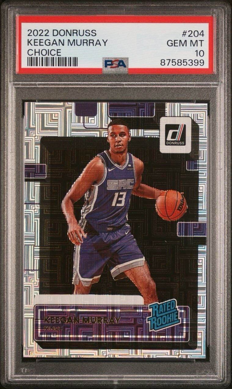2022 Donruss Keegan Murray Choice #204 PSA 10 Gem Mint