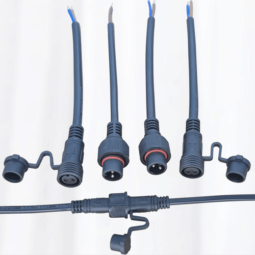 IP68 Waterproof Electrical Cable Connector With Dust Cover Type Socket 2-8 Pins - Picture 10 of 11