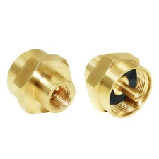 Propane Bottle Refill Adapter 1LB Gas Tank Brass Adapter 2-Pack