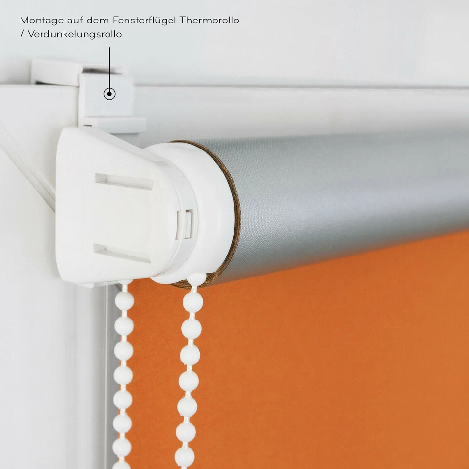 Thermo Verdunkelungsrollo Fensterrollo Klemmfix ohne Bohren viele Farben - Bild 4 von 4
