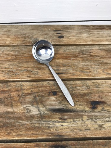 Vtg MCM Gravy Ladle Customcraft Petal Lane CUS5 Stainless Steel Serving Japan - 第 2/7 張圖片