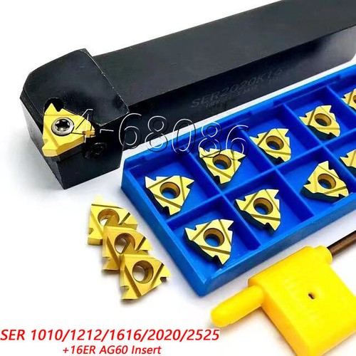 SER1212H16 thread holder external tool+16ER AG60 threading insert carbide insert - Picture 2 of 11