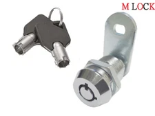 LOT OF 2  3/8" Tubular Cam Lock;  replacement lock, 2 key pull, 90 degree turn